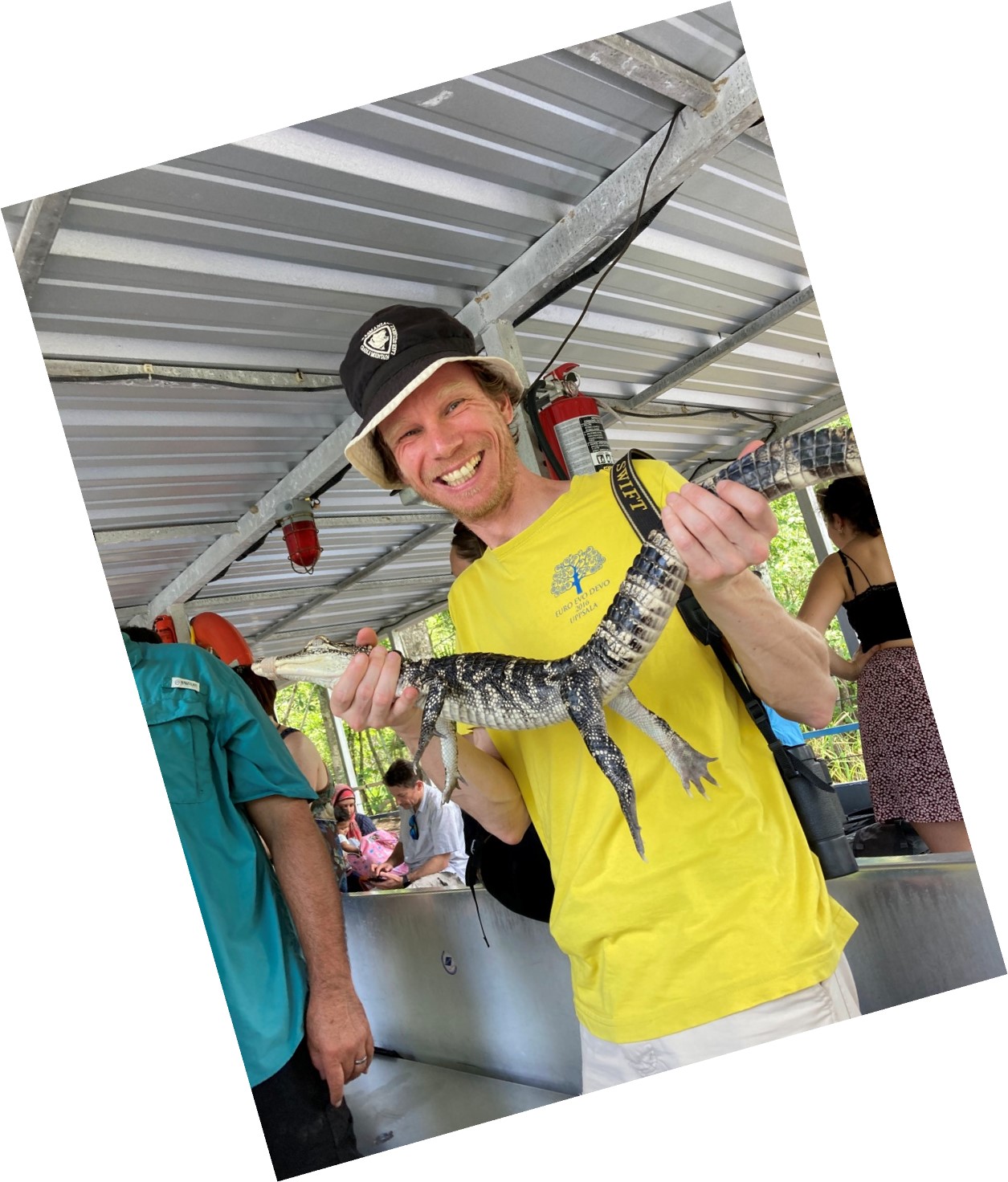 the alligator boat-trip in the swamps of Louisiana, American style